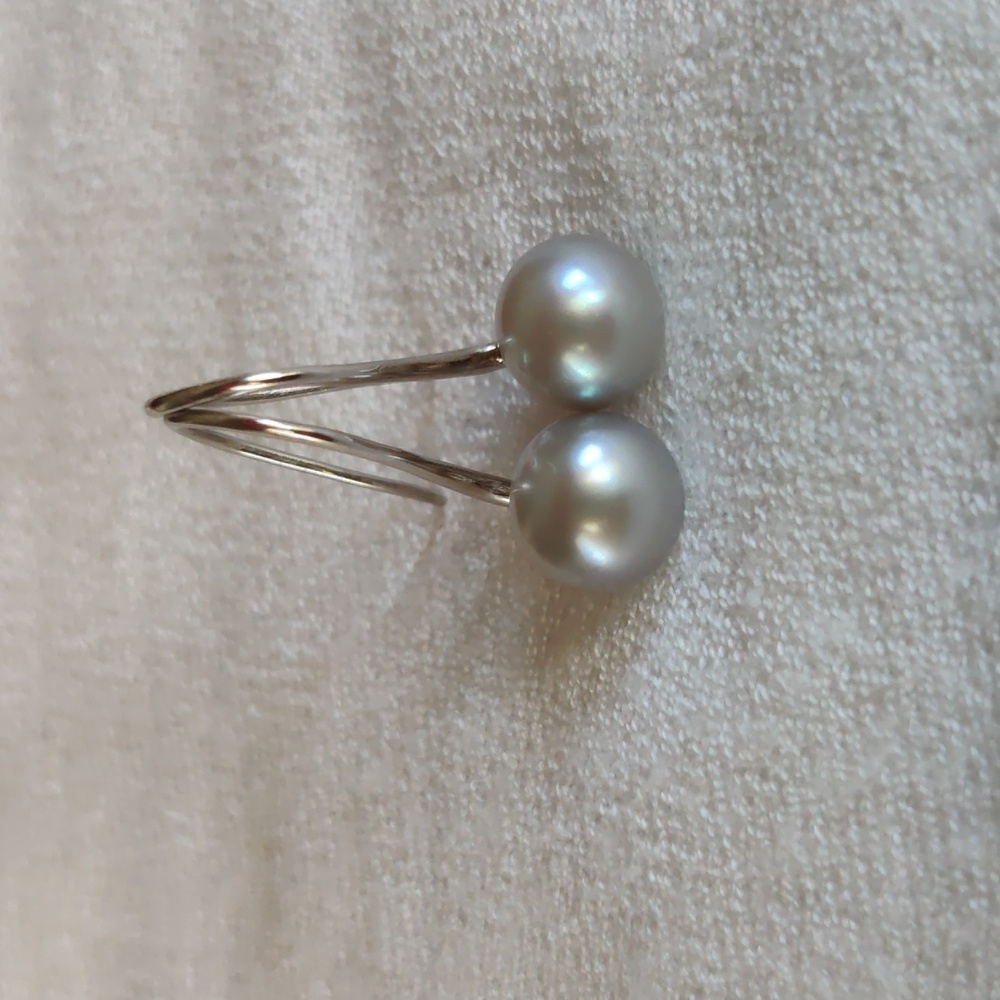 Elegant Honora Pearl Drop Earrings In Pearl Gray